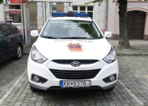 Mestska_Policia_Police_license_plates_Police_of_Slovakia_KK_Kezmarok