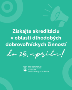 Akreditácia v oblasti dobrovoľníckych činností