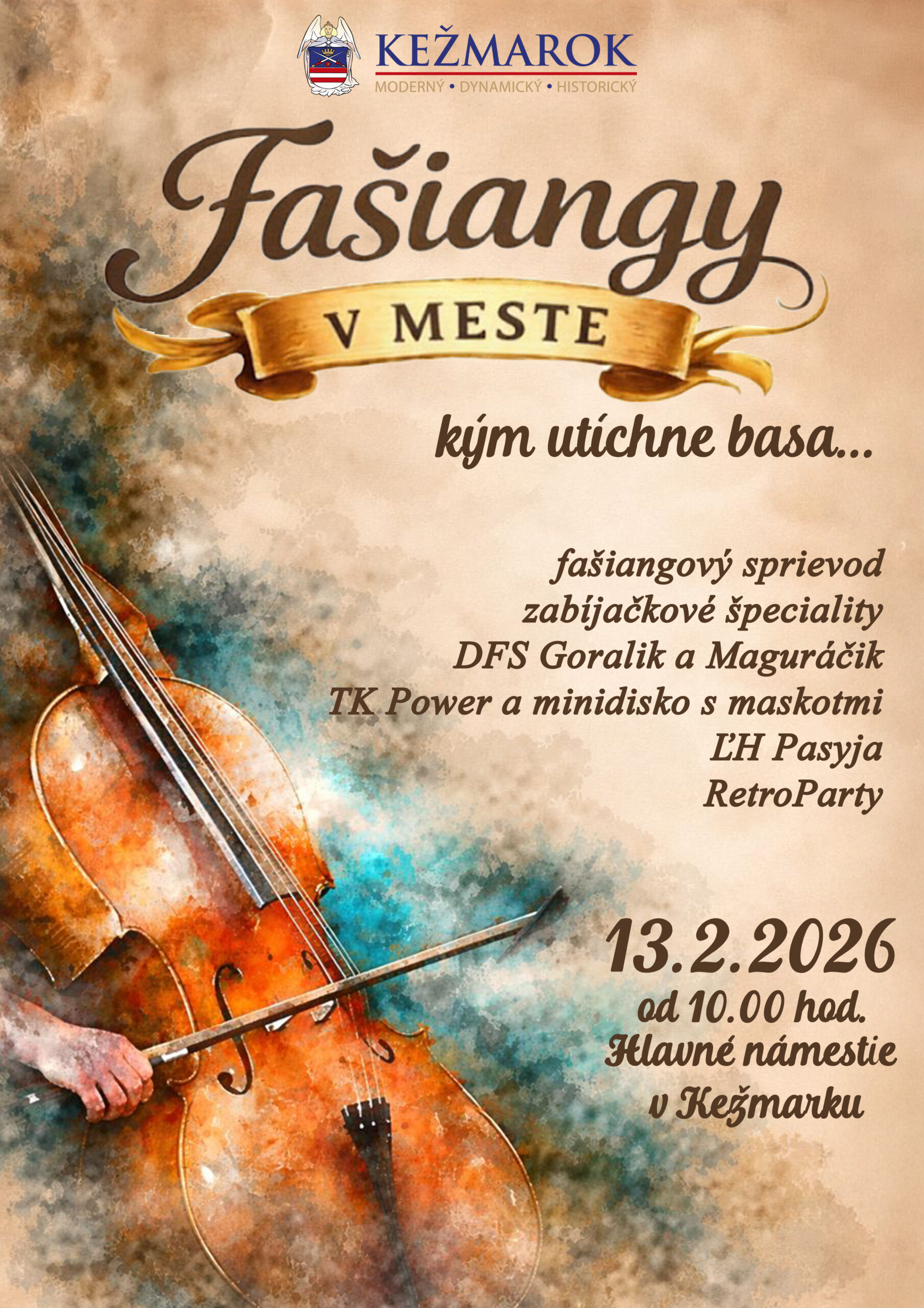 FAŠIANGY V MESTE - kým utíchne basa | Kežmarok
